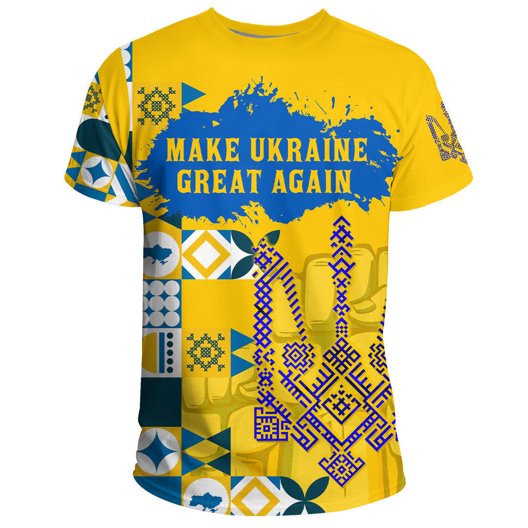 Ukraine T Shirt Make Ukraine Great Again RLT6 - Wonder Print Shop