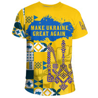 Ukraine T Shirt Make Ukraine Great Again RLT6 - Wonder Print Shop