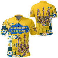 Ukraine Polo Shirt Make Ukraine Great Again RLT6 - Wonder Print Shop