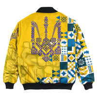 Ukraine Bomber Jacket Make Ukraine Great Again RLT6 - Wonder Print Shop