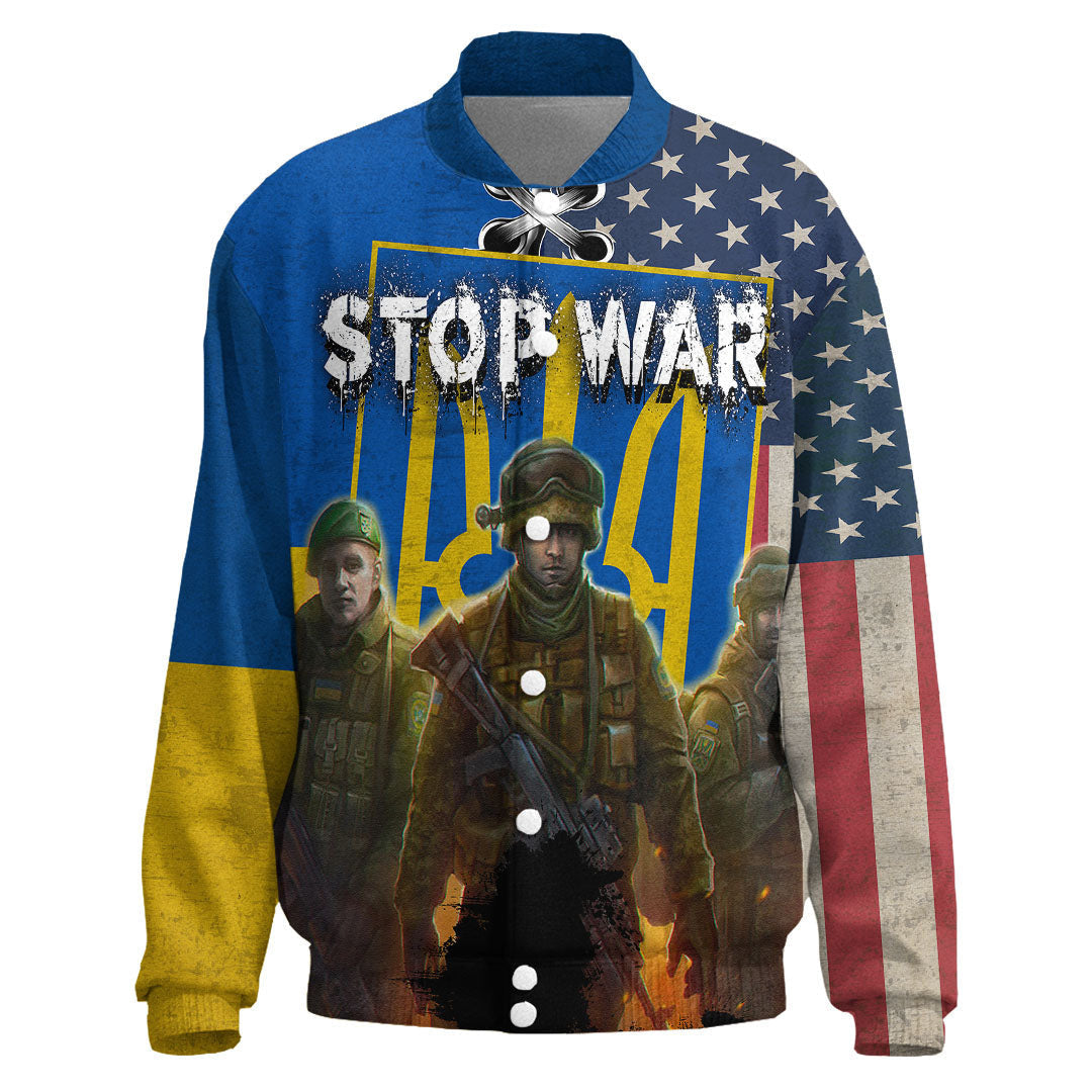 Love Ukraine Thicken Stand - Collar Jacket RLT6 - Wonder Print Shop