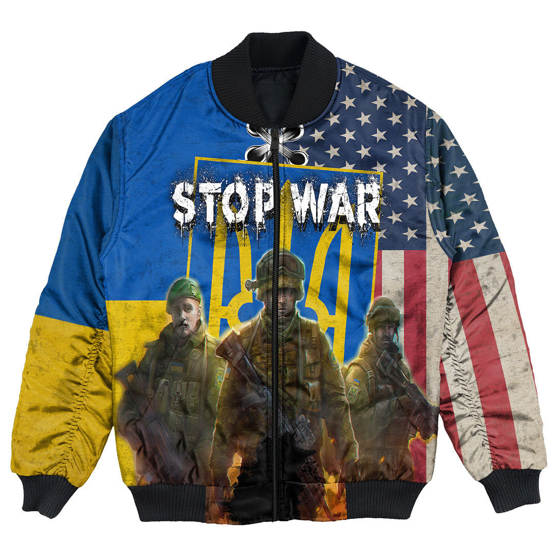 Love Ukraine Bomber Jackets RLT6 - Wonder Print Shop