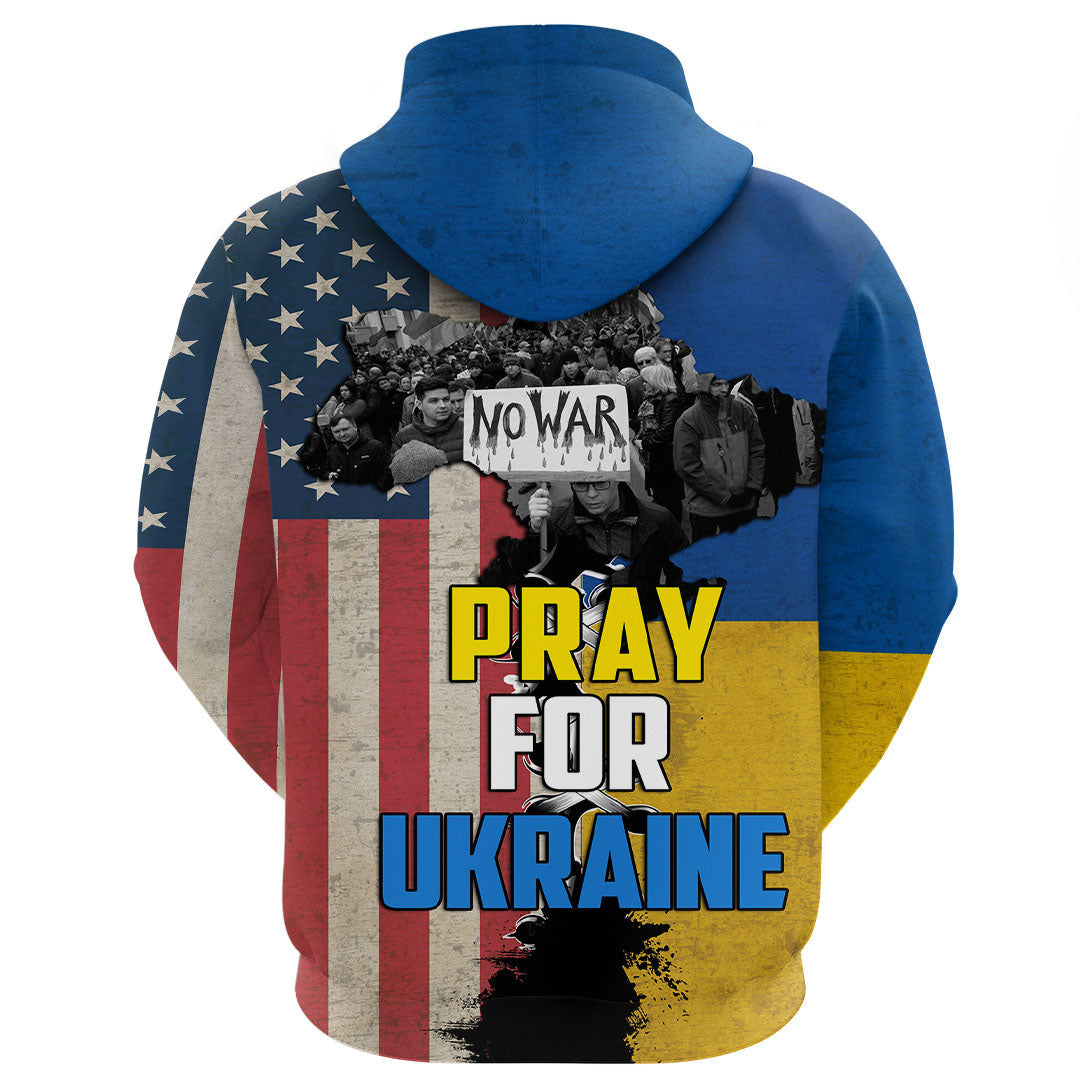 Love Ukraine Zip Hoodie RLT6 - Wonder Print Shop