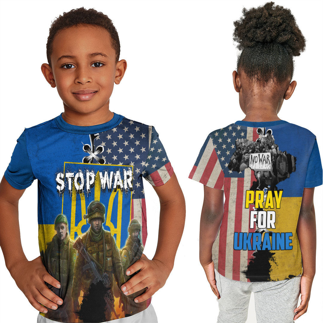 Love Ukraine T Shirt Kid RLT6 - Wonder Print Shop