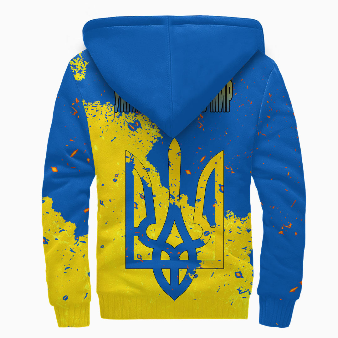 We Stand With Ukraine Sherpa Hoodies RLT7 - Wonder Print Shop