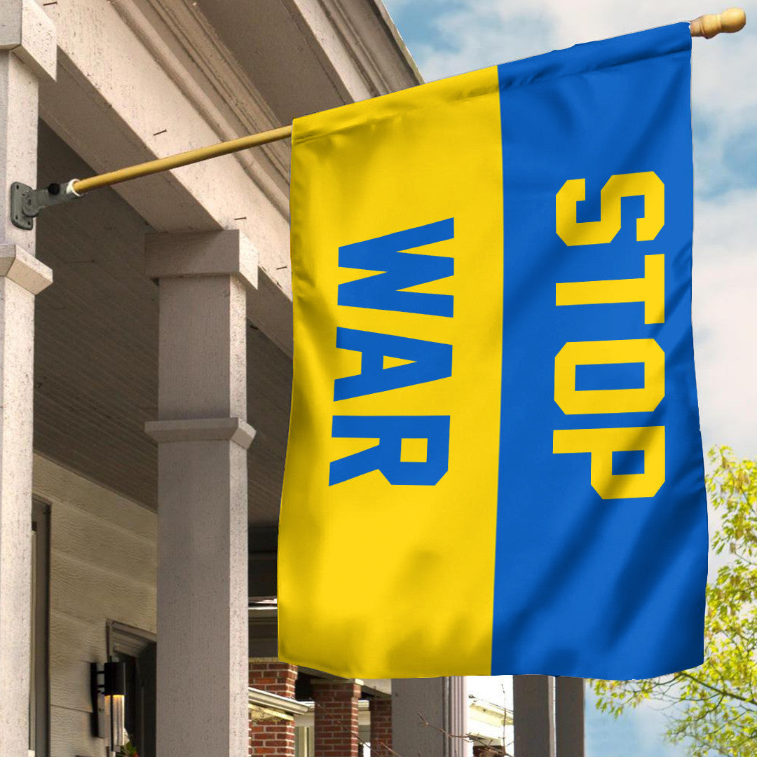 Stop War Ukraine Flag RLT7 - Wonder Print Shop