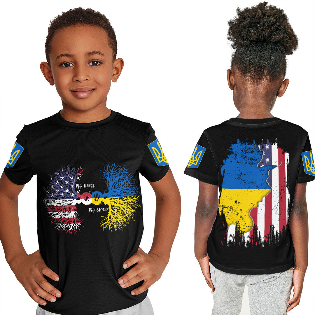 ukraine-with-united-states-dna-t-shirt-kid