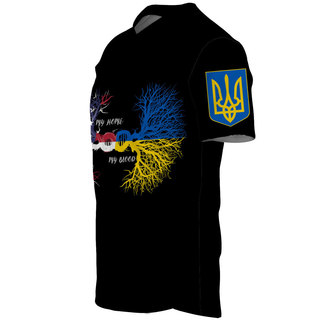 Ukraine With United States DNA Baseball Jerseys RLT7 - Wonder Print Shop