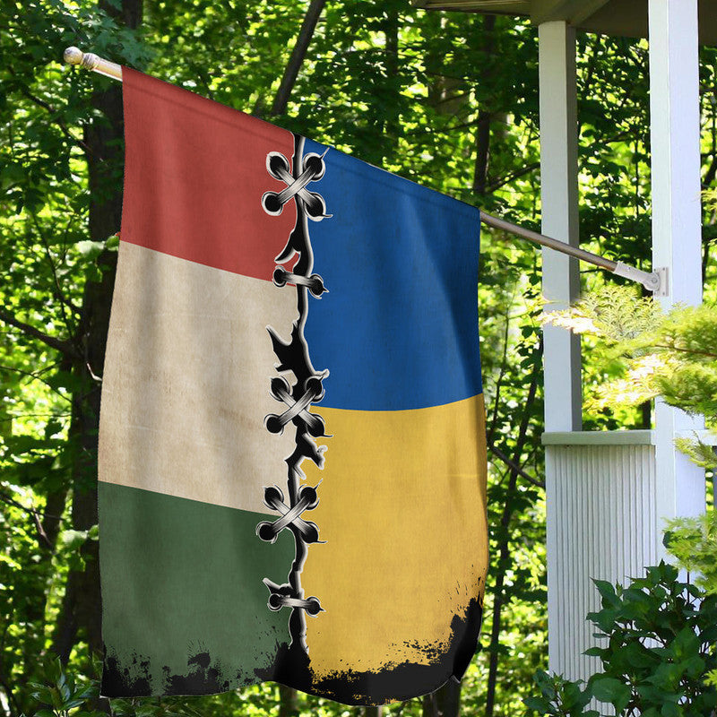 Flag - Hungary Flag With Ukraine Flag RLT8 - Wonder Print Shop