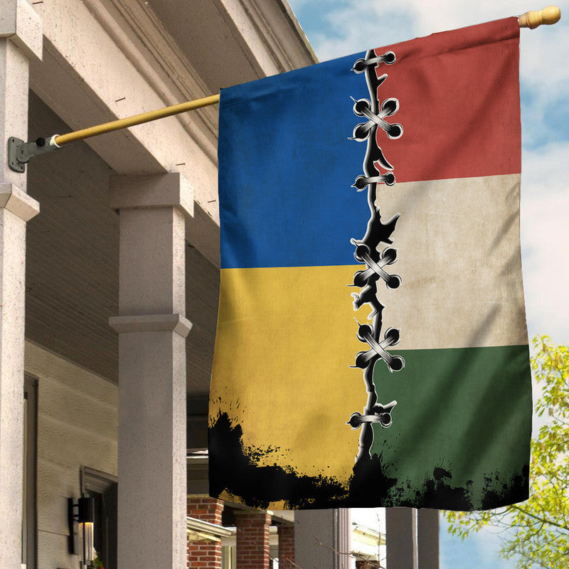 Flag - Hungary Flag With Ukraine Flag RLT8 - Wonder Print Shop