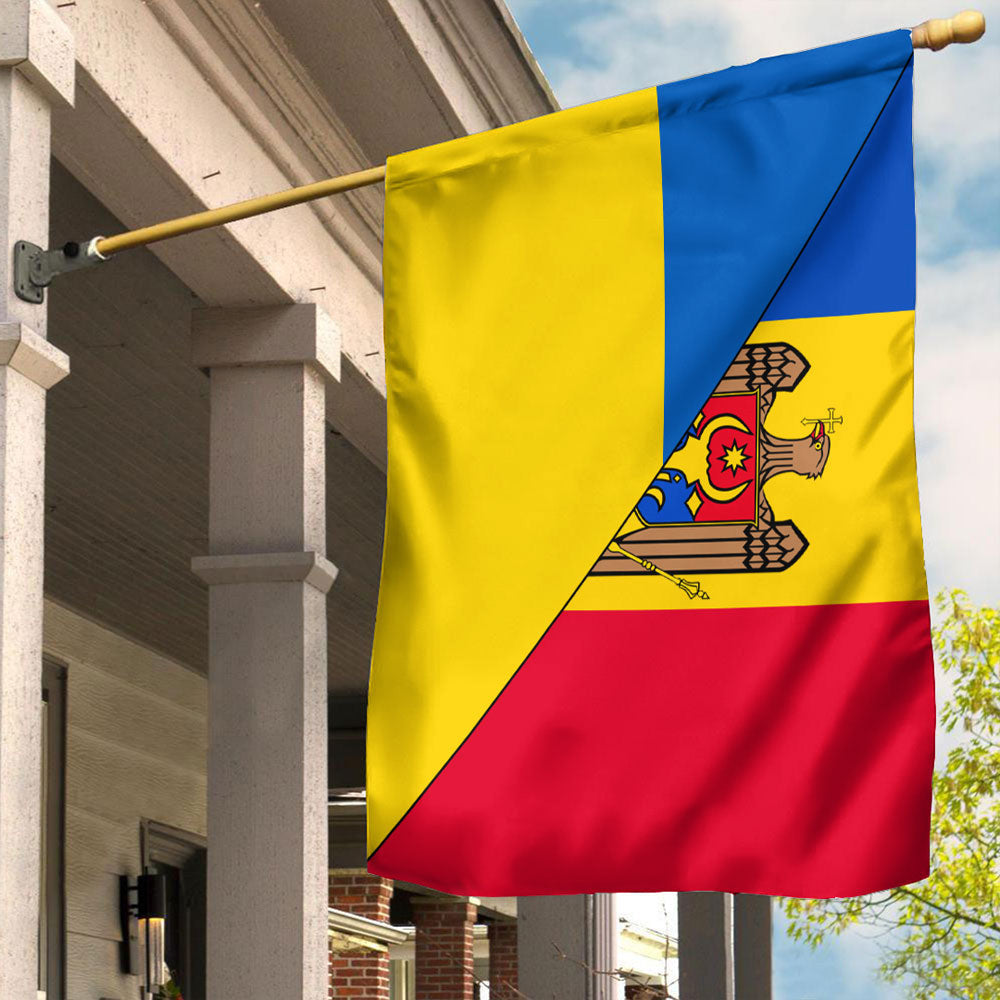 Wonder Print Shop Flag - Moldova Flag With Ukraine Flag A31 RLT13 - Wonder Print Shop