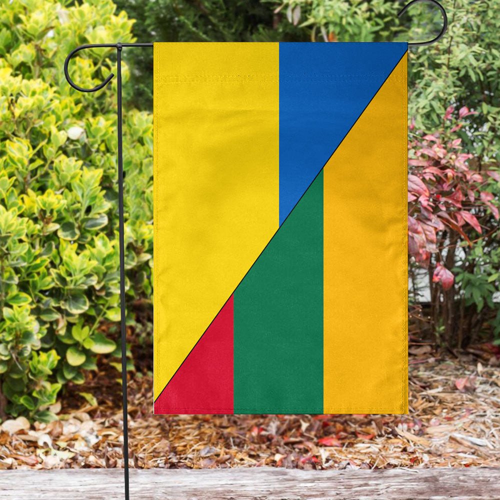 Flag - Lithuania Flag With Ukraine Flag RLT6 - Wonder Print Shop