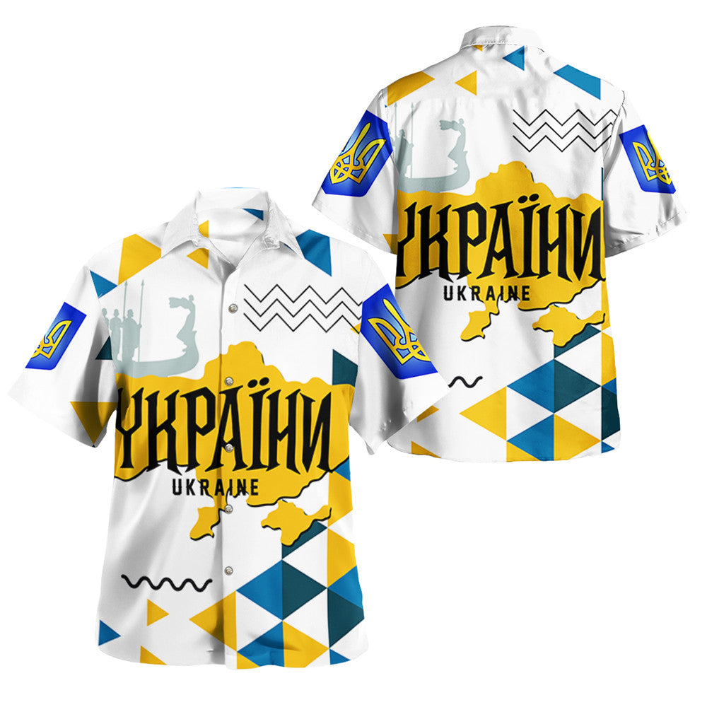 Ukraine Hawaiian Shirt Ukraine Geo Style Hawaiian Shirt LT10 - Wonder Print Shop