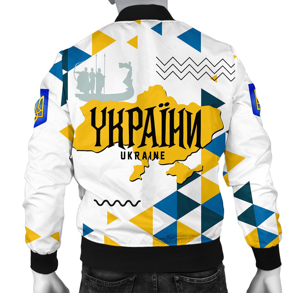 Ukraine Jacket Ukraine Geo Style Bomber Jacket LT10 - Wonder Print Shop