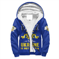 Ukraine Hoodie Ukraine Not Russia Sherpa Hoodie LT10 - Wonder Print Shop