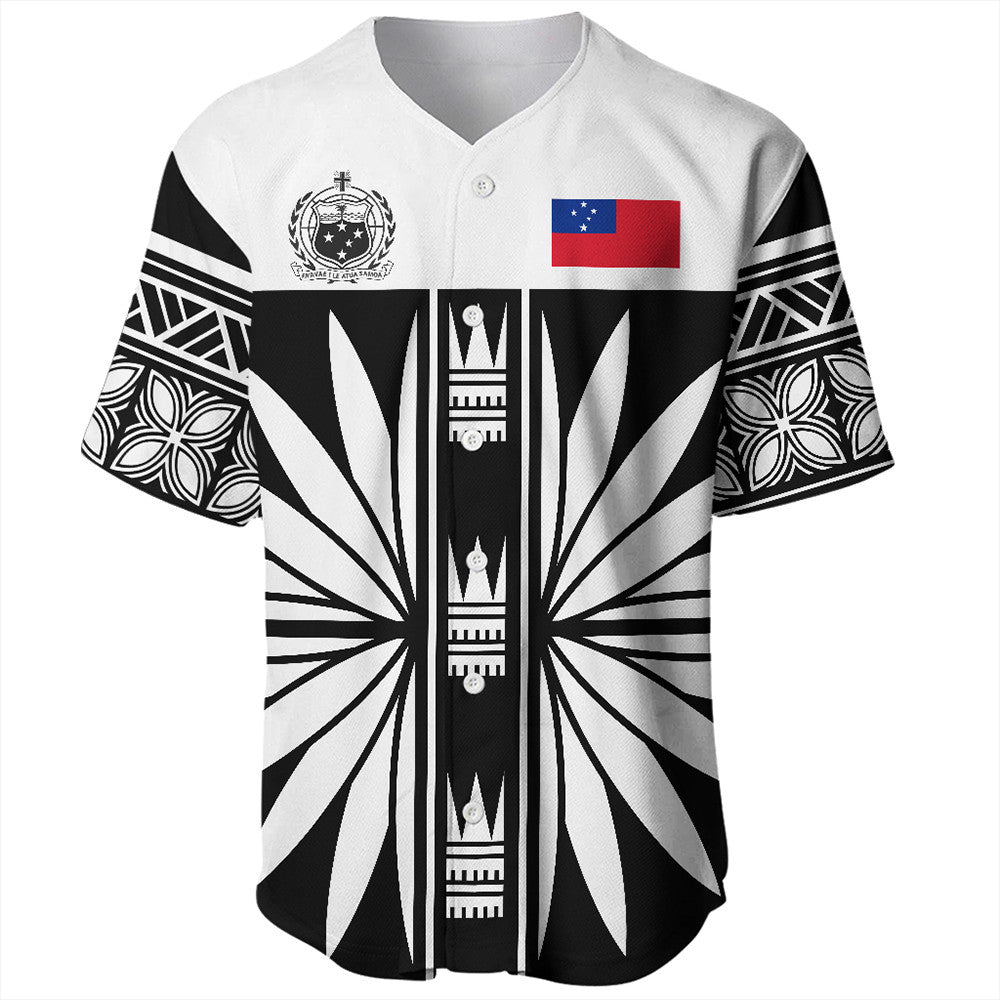 Wonder Print Shop Baseball Jersey - Samoa Black Saturday Baseball Jersey LT10 - Wonder Print Shop