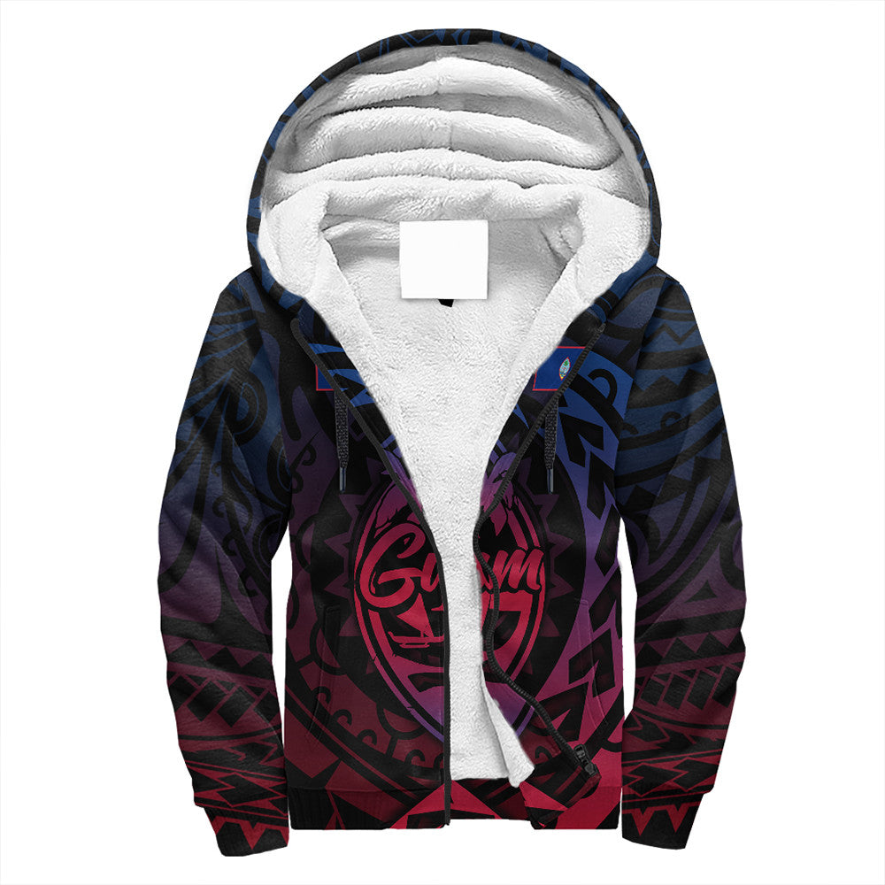 Wonder Print Shop Hoodie - Guam Rising Style Sherpa Hoodie LT10 - Wonder Print Shop