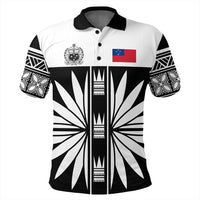 Samoa Polo Shirt Black Saturday LT10 - Wonder Print Shop