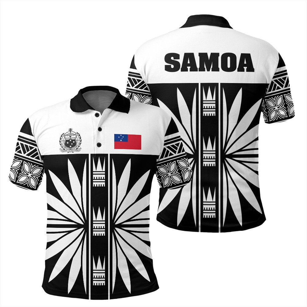 Samoa Polo Shirt Black Saturday LT10 - Wonder Print Shop