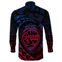 Wonder Print Shop Long Sleeve Button Shirt - Guam Rising Style Long Sleeve Button Shirt LT10 - Wonder Print Shop