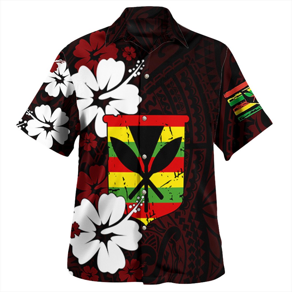 Wonder Print Shop Hawaiian Shirt - Hawaii Kanaka Hibiscus Style Hawaiian Shirt LT10 - Wonder Print Shop