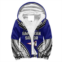 Wonder Print Shop Hoodie - American Samoa Tattoo Chief Sherpa Hoodie LT10 - Wonder Print Shop