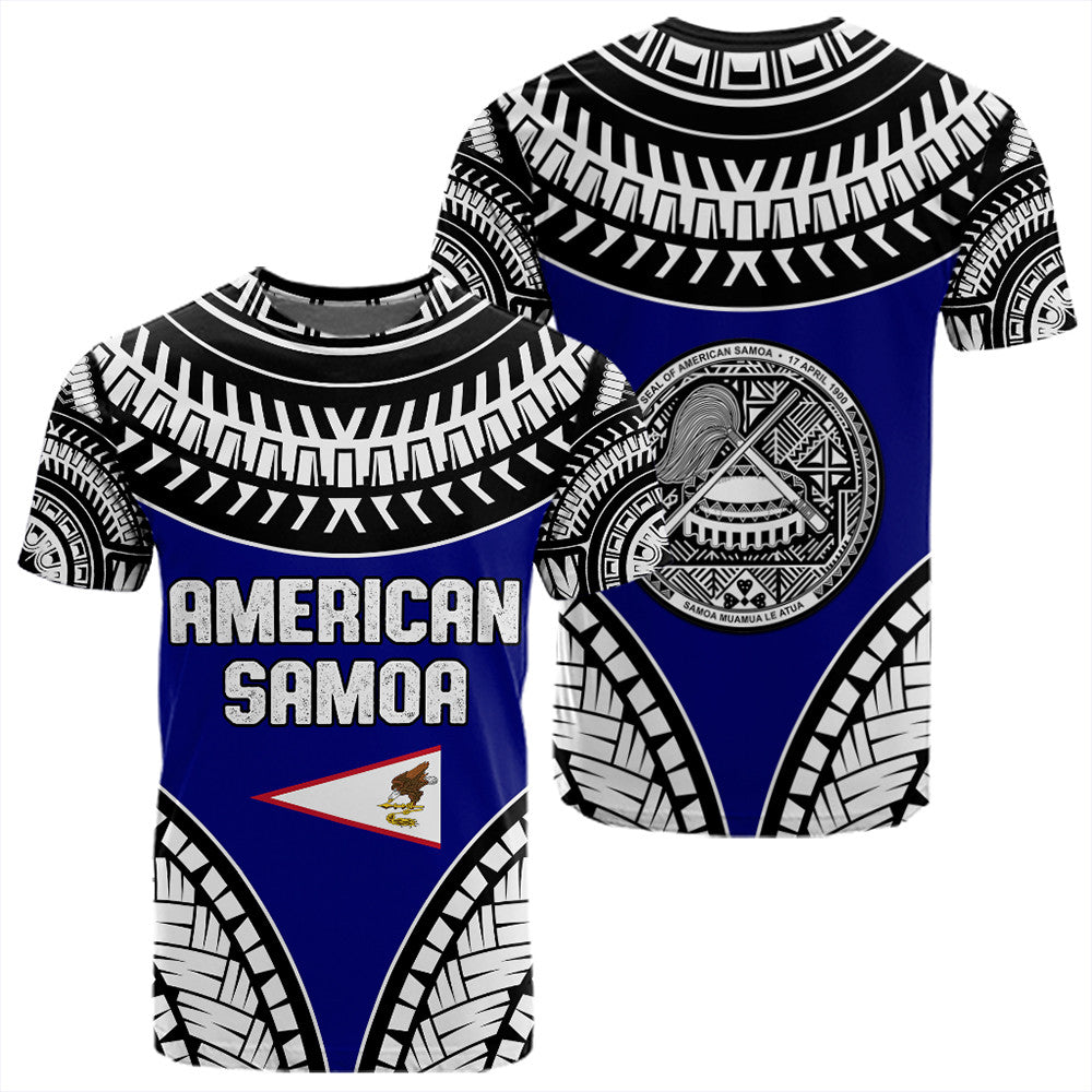 African T Shirt American Samoa Tattoo Chief T Shirt LT10 - Wonder Print Shop