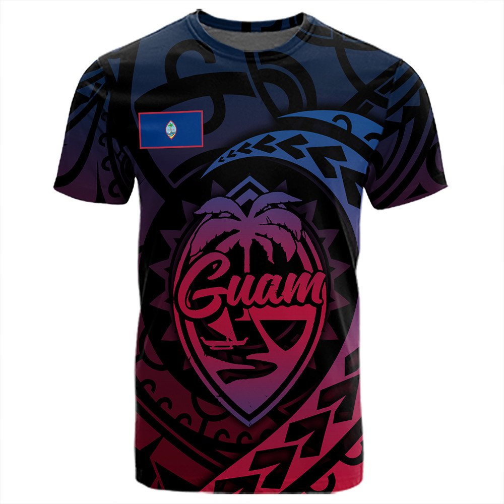 African T Shirt Guam Rising Style T Shirt LT10 - Wonder Print Shop