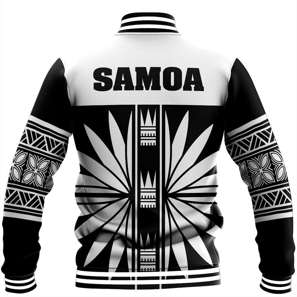 Wonder Print Shop Jacket - Samoa Black Saturday Baseball Jacket LT10 - Wonder Print Shop