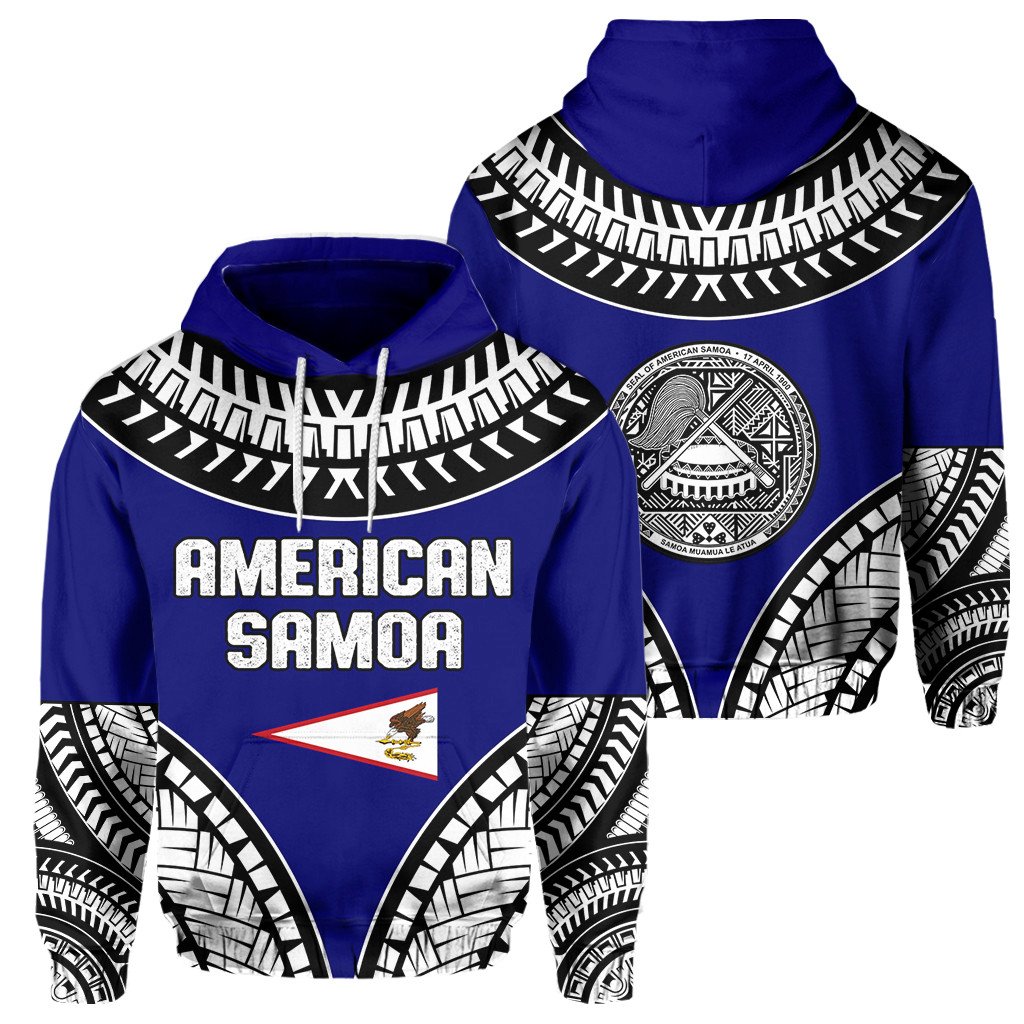 African Hoodie American Samoa Tattoo Chief Hoodie LT10 - Wonder Print Shop