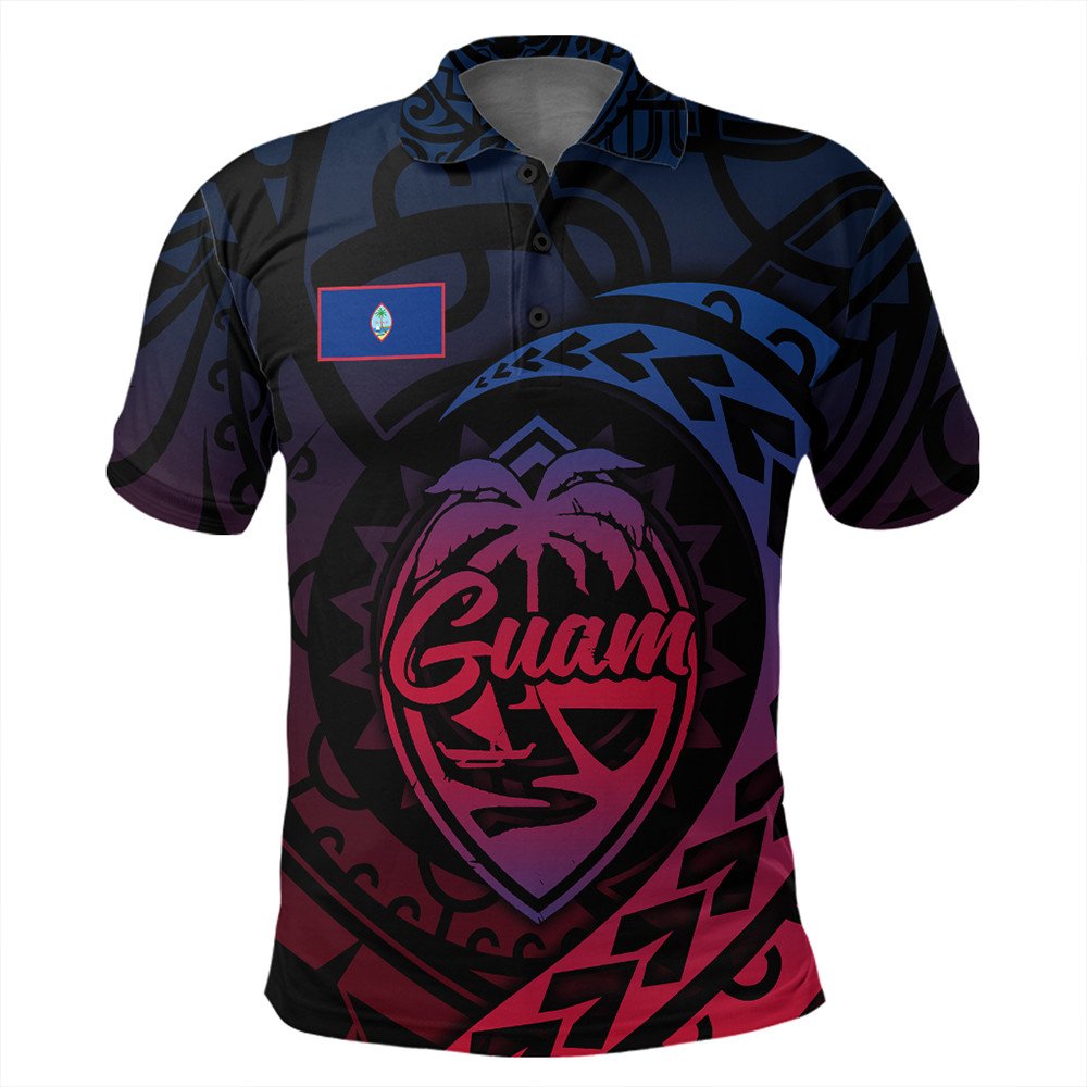 Guam Polo Shirt Rising Style LT10 - Wonder Print Shop