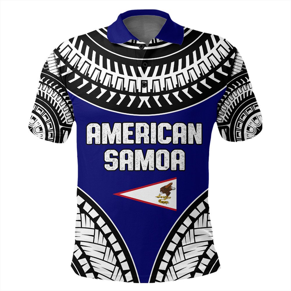 American Samoa Polo Shirt Tattoo Chief LT10 - Wonder Print Shop