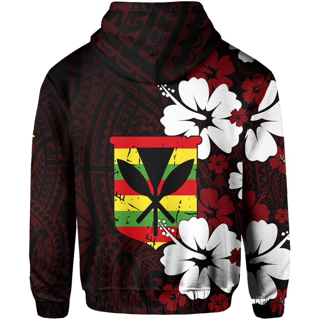 Polynesian Hoodie Hawaii Kanaka Hibiscus Style Hoodie LT10 - Wonder Print Shop