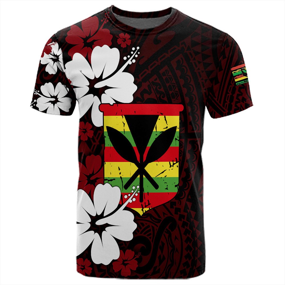 Polynesian T Shirt Hawaii Kanaka Hibiscus Style T Shirt LT10 - Wonder Print Shop