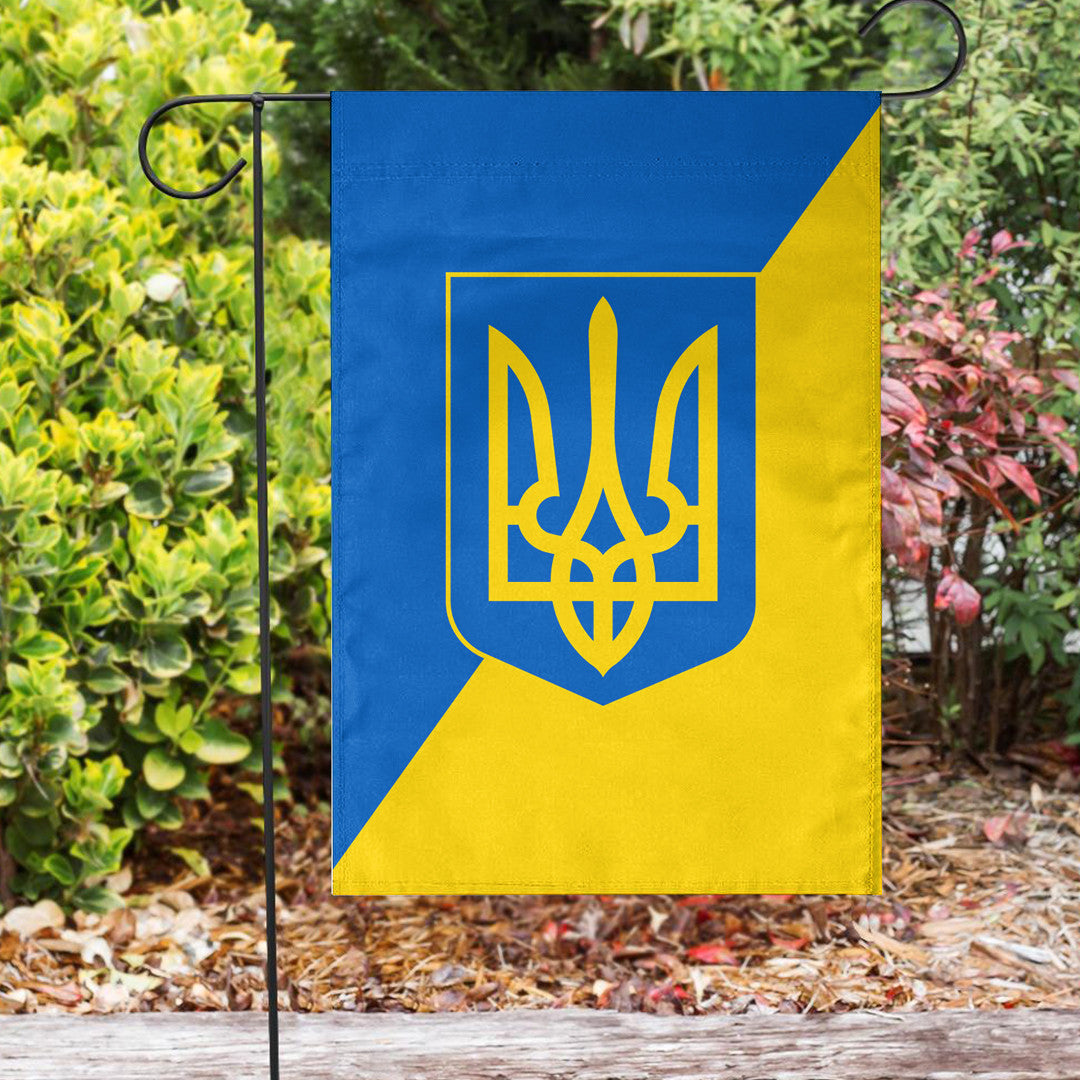 Ukraine Coat Of Arms Flag RLT7 - Wonder Print Shop
