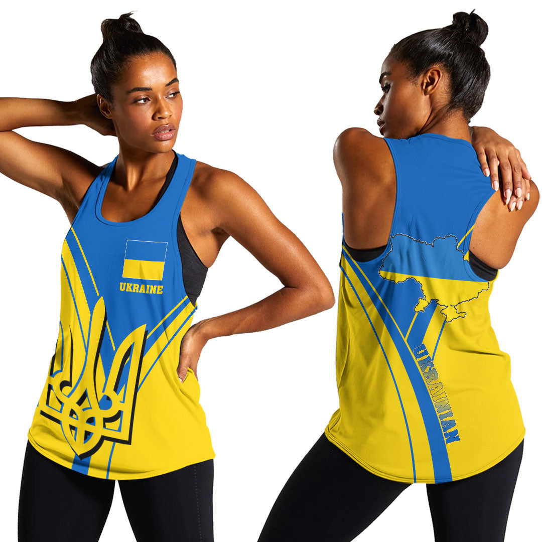 Ukraine Pride Racerback Tank RLT7 - Wonder Print Shop