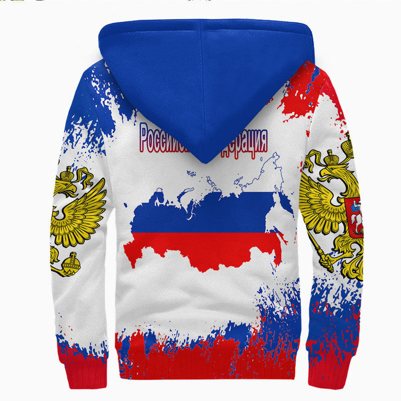 Russia Paint Style Sherpa Hoodie RLT12 - Wonder Print Shop