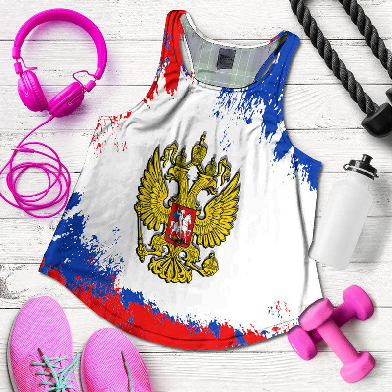 Russia Paint Style Racerback Tank RLT12 - Wonder Print Shop
