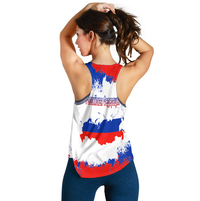 Russia Paint Style Racerback Tank RLT12 - Wonder Print Shop