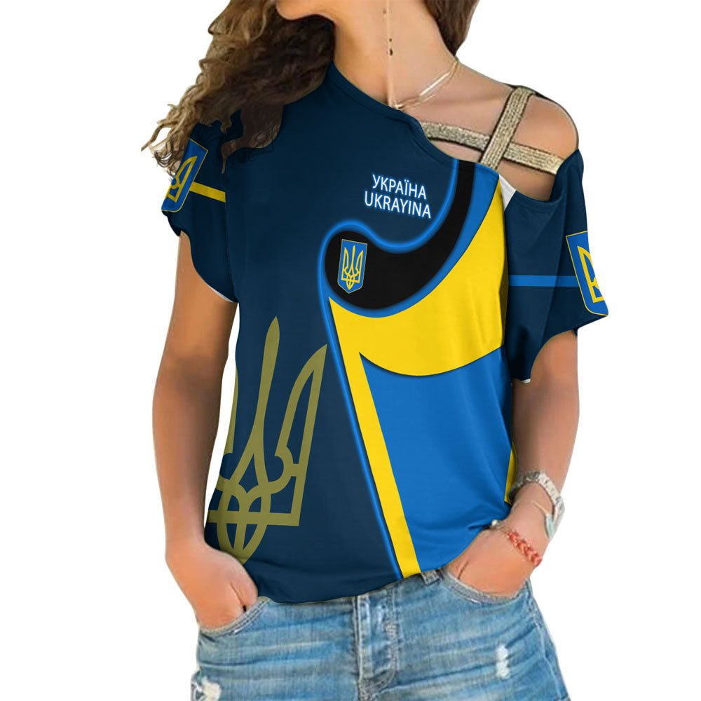 ukraine-gold-trident-flag-coloury-fashion-one-shoulder-shirt