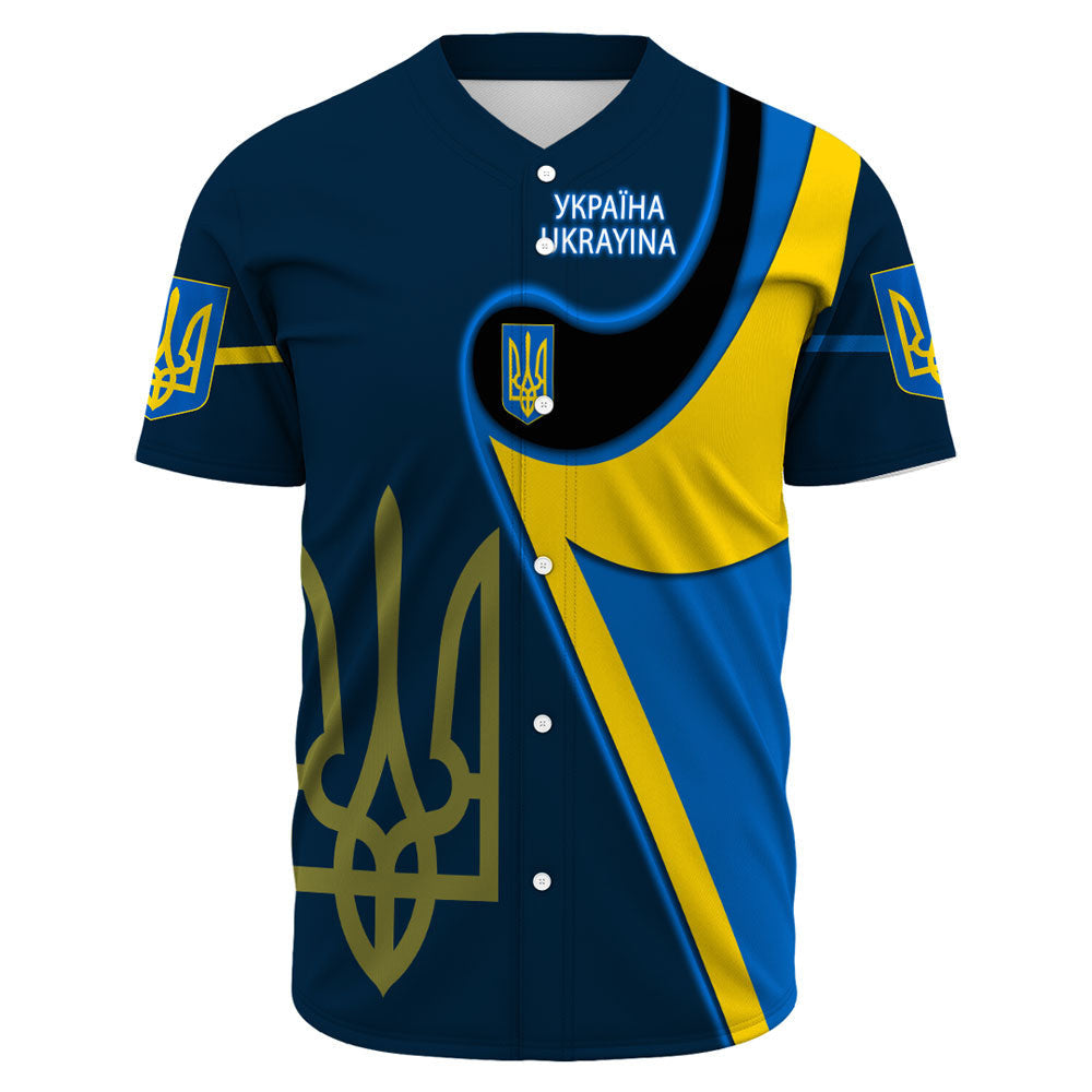 Ukraine Gold Trident Flag Coloury Fashion Baseball Jerseys RLT7 - Wonder Print Shop