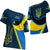 Ukraine Gold Trident Flag Coloury Fashion Off Shoulder T shirt RLT7 - Wonder Print Shop