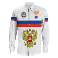 Russia Sport 2022 Long Sleeve Button Shirt RLT7 - Wonder Print Shop