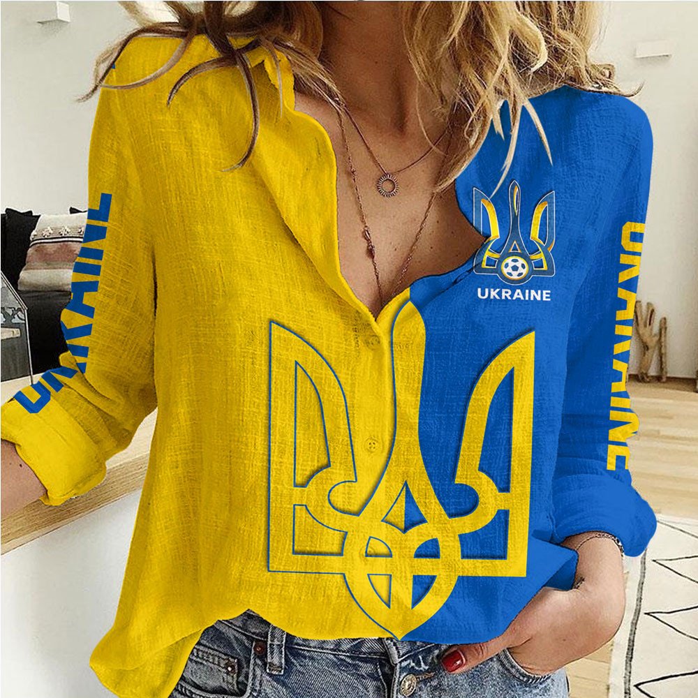 ukraine-football-women-casual-shirt
