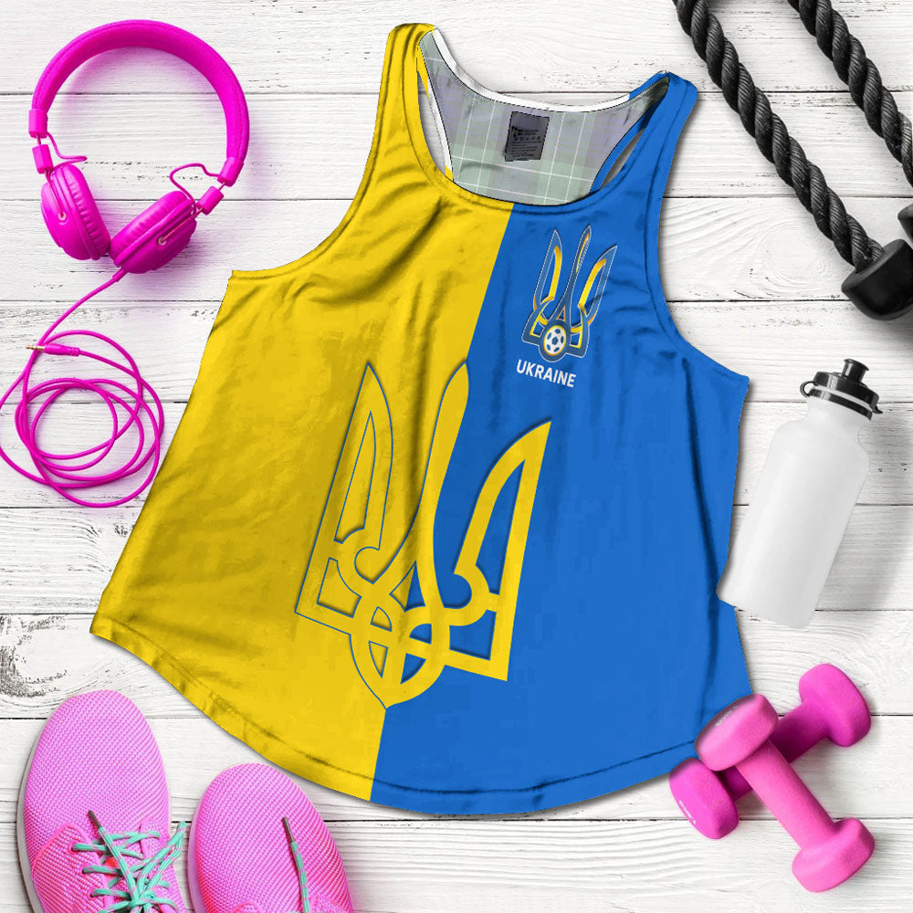 Ukraine Football Racerback Tank RLT7 - Wonder Print Shop