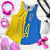 Ukraine Football Racerback Tank RLT7 - Wonder Print Shop