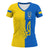 Ukraine Football V neck T shirt RLT7 - Wonder Print Shop