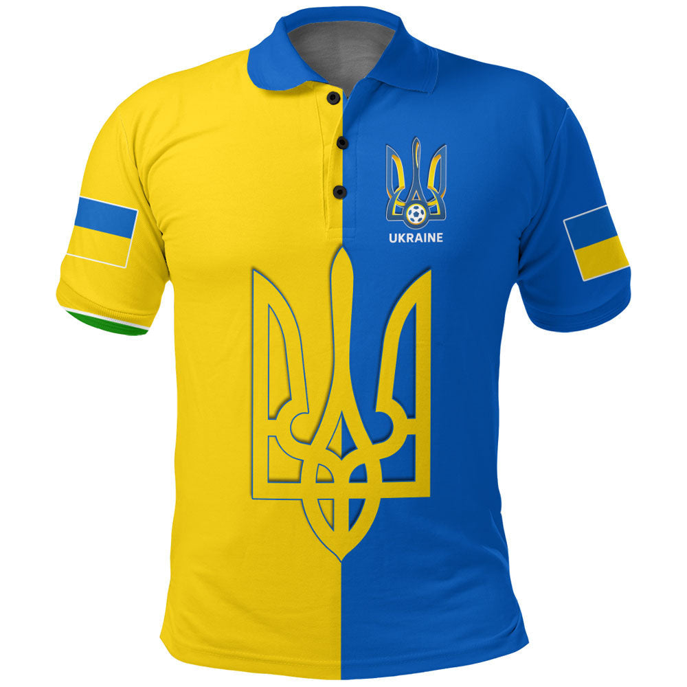 Ukraine Football Polo Shirt RLT7 - Wonder Print Shop