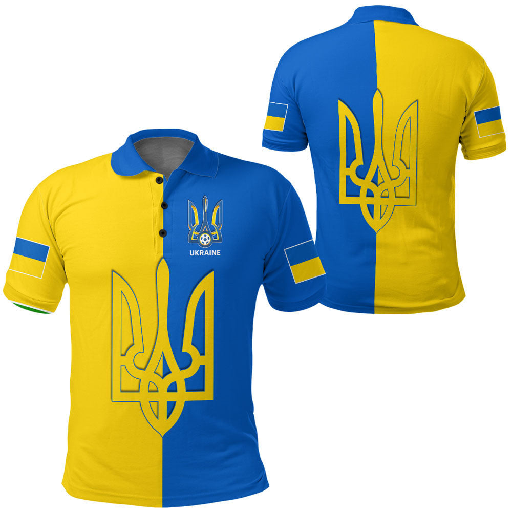 Ukraine Football Polo Shirt RLT7 - Wonder Print Shop