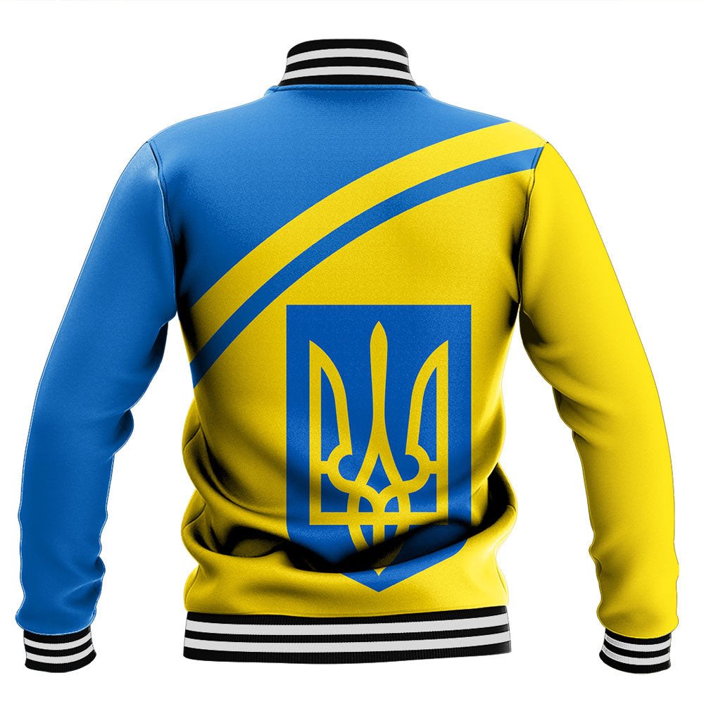 Ukraine Curve Style Baseball Jackets RLT7 - Wonder Print Shop